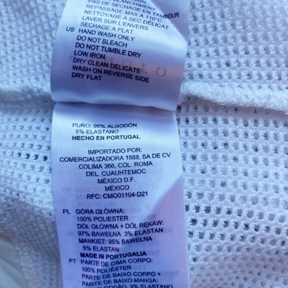 Sandro white multi textured T shirt - Picture 5 of 5